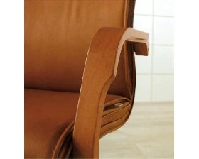 Кресло ЛОНДОН Д, кожа, дерево images