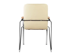 Стул D Samba RU сборный Экокожа, Бежевый/Бук images