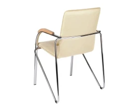 Стул D Samba RU сборный Экокожа, Бежевый/Бук images