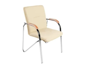 Стул D Samba RU сборный Экокожа, Бежевый/Бук images