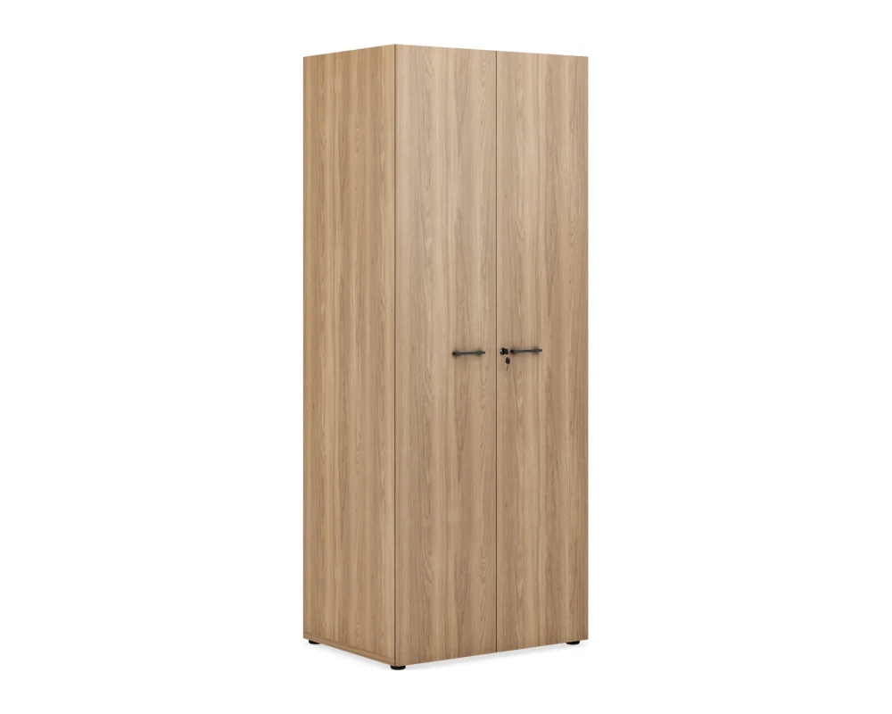 Шкаф для одежды с замком глубокий ручки - антрацит 800х600х2050 Эвалюшн / Evolution Дуб честерфилд/Антрацит