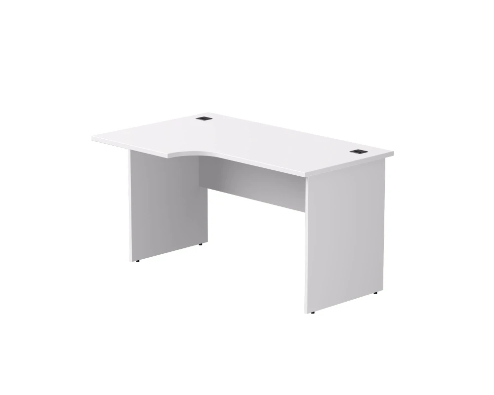Стол эргономичный левый опоры ЛДСП 1380х670(870)x755 мм Everprof ЭВО / EVO Белый