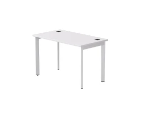 Стол прямой на металлокаркасе 1180х670х755 мм опоры 45гр Everprof ЭВО / EVO Белый/Белый images