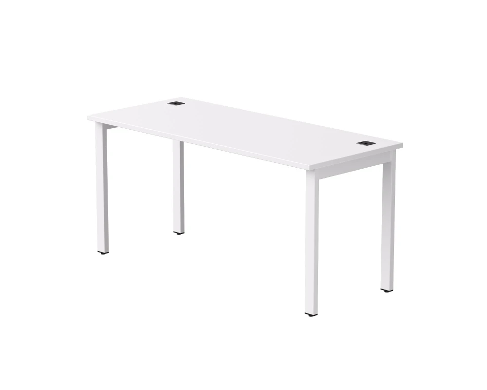 Стол прямой на металлокаркасе 1580х670х755 мм Everprof ЭВО / EVO Белый/Белый