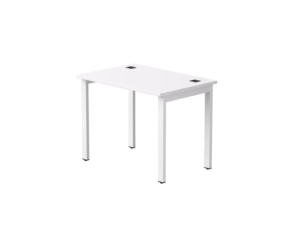 Стол прямой на металлокаркасе 980х670х755 мм Everprof ЭВО / EVO Белый/Белый