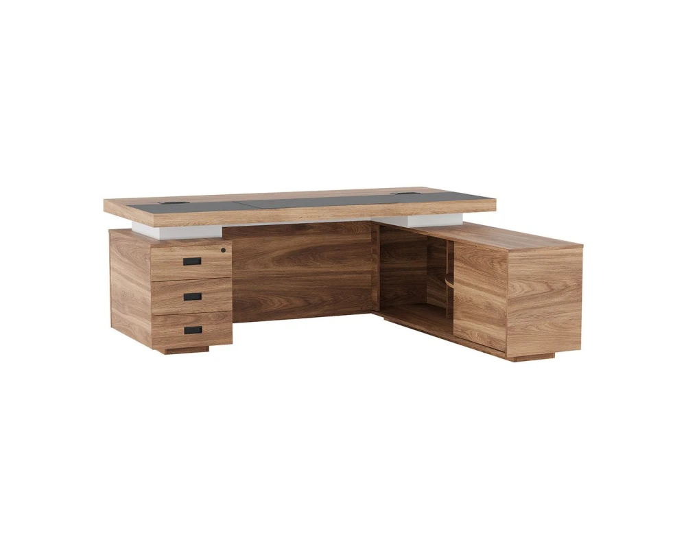 Стол письменный с тумбой и приставкой Ливерпуль / Liverpool