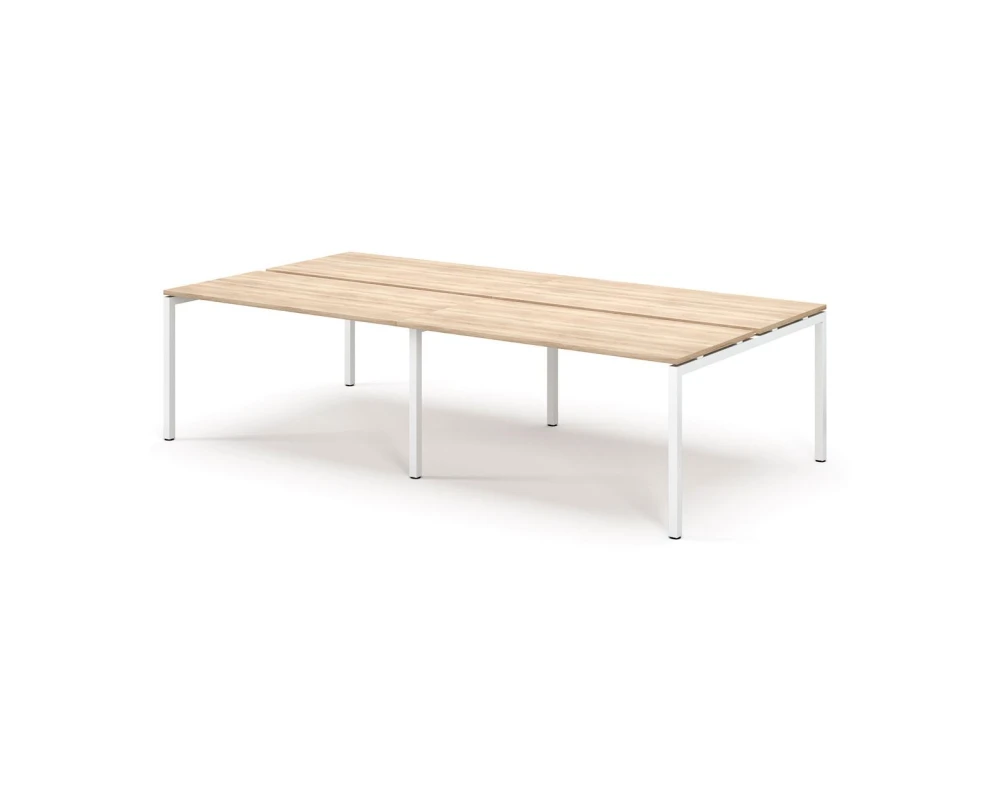 Бенч 4 рабочих места 276х139x75 Tour Дуб калифорния/Белый