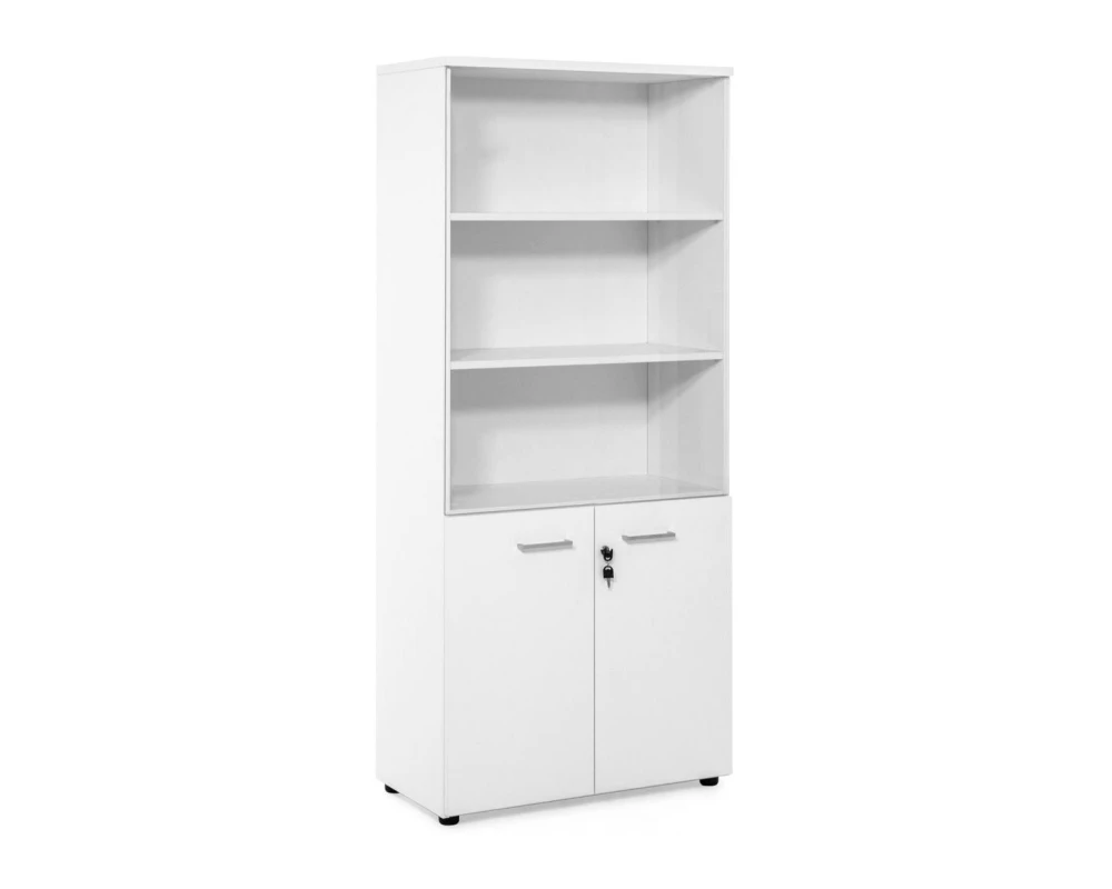 Шкаф открытый 80x42x182 Tour Белый