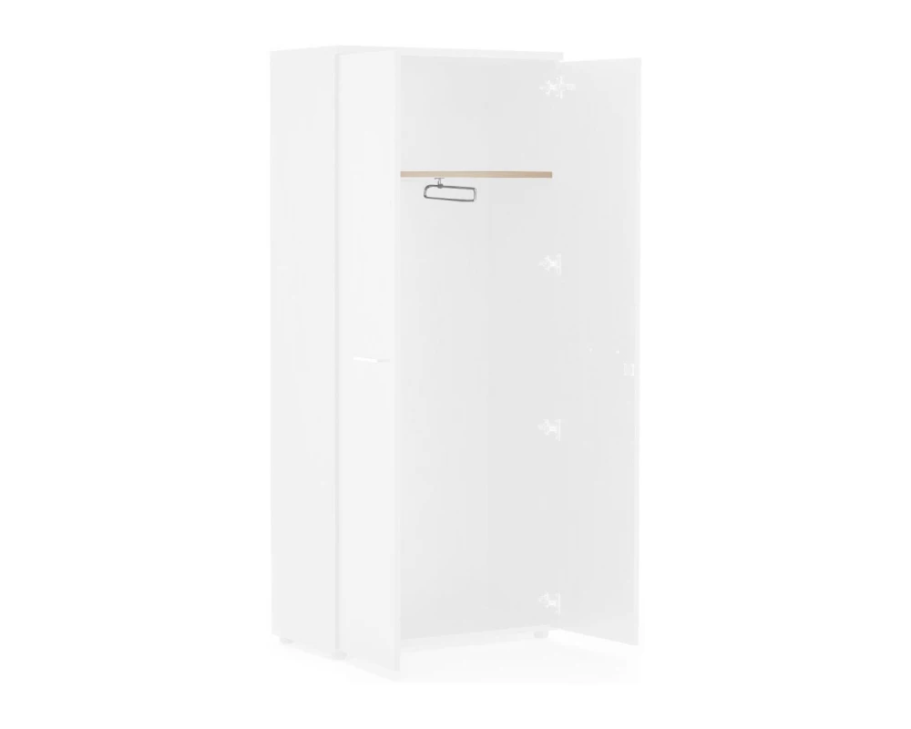 Вешалка и полка 76x38x1,8 Fermo/Rotonda Дуб светлый