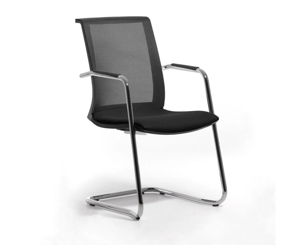 Кресло Skin Сетка/Ткань, Черный