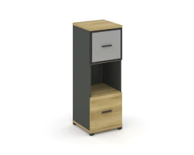 Шкаф 1 узкая секция, 3 ниши CN.STU-315 RMB A 420x420x1186 Концепт / Concept images