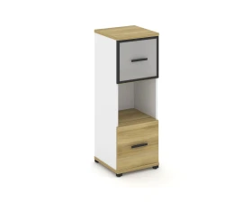 Шкаф 1 узкая секция, 3 ниши CN.STU-315 RMB B 420x420x1186 Концепт / Concept images