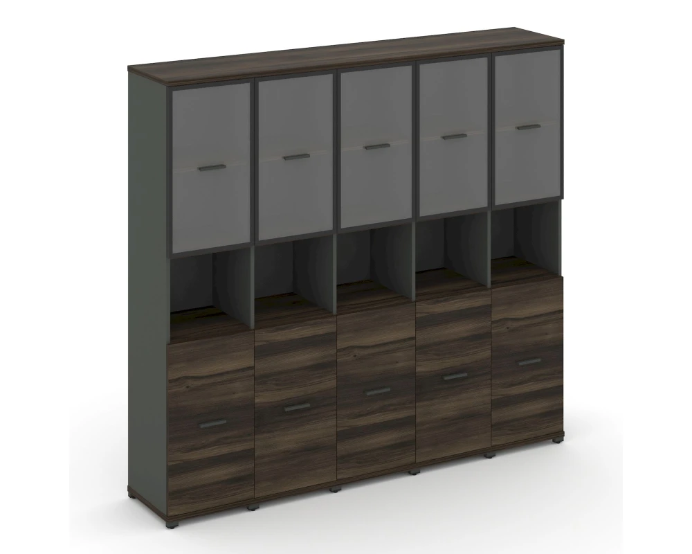 Шкаф 5 узких секции, 5 ниш CN.STU-553 RPB A 2084x420x1922 Концепт / Concept