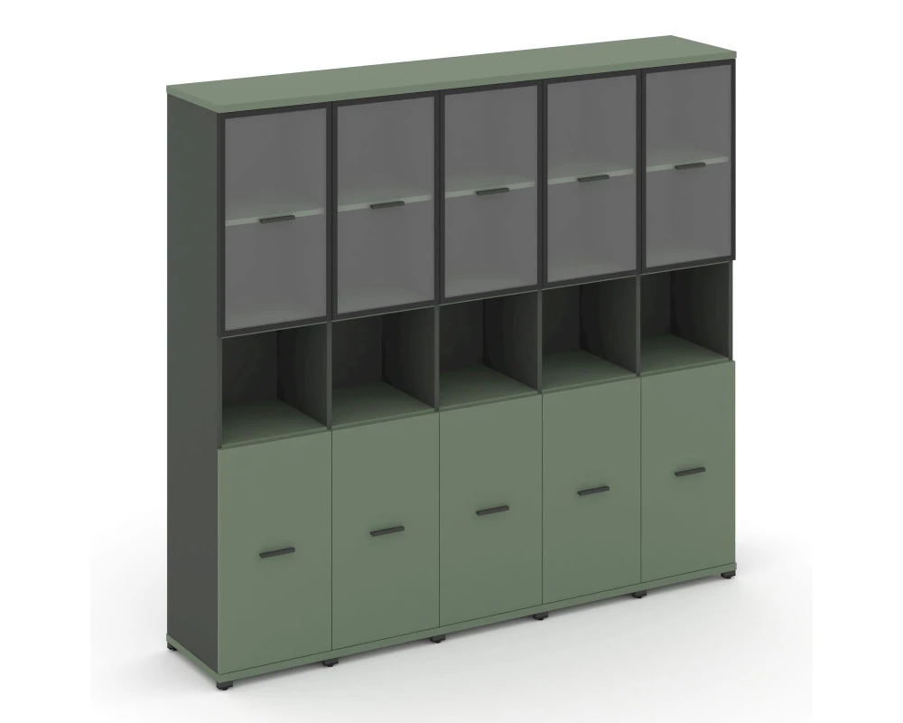 Шкаф 5 узких секции, 5 ниш CN.STU-553 RPB A 2084x420x1922 Концепт / Concept