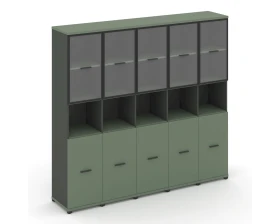 Шкаф 5 узких секции, 5 ниш CN.STU-553 RPB A 2084x420x1922 Концепт / Concept images