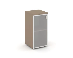 Шкаф низкий узкий левый (1 низкий фасад стекло в раме сатин матовый) 40x42x82,3 Эстетика / Estetica images