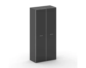 Шкаф широкий высокий стекл. дверь 896x460x2000 Фреско / Fresco images