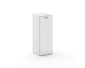 Шкаф узкий средний правый стекл. дверь закрытый 450x460x1202 Фреско / Fresco images