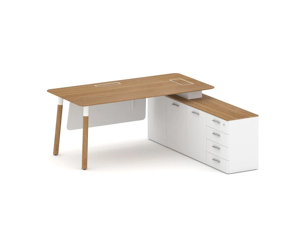 Стол руководителя правый 1800x1798x750 Фреско / Fresco