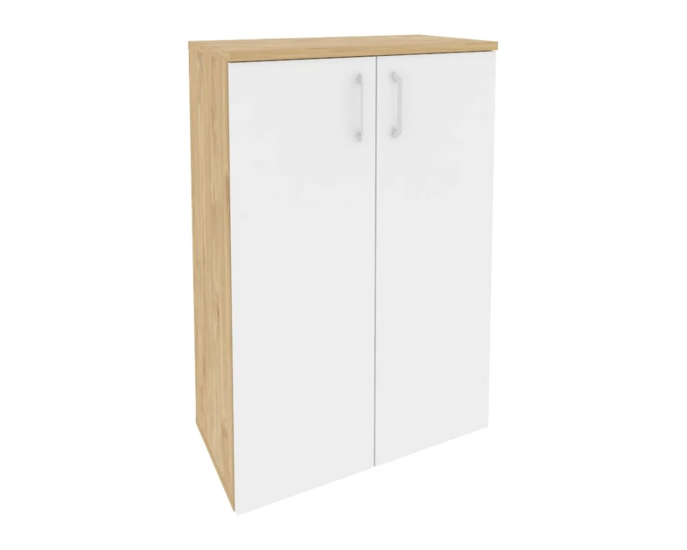 Шкаф средний широкий (2 средних фасада ЛДСП) 800x420x1207 Оникс / Onix