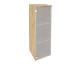 Шкаф средний узкий левый (1 средний фасад стекло) 400x420x1207 Оникс / Onix images