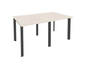 Стол переговорный (2 столешницы) на П-образном м/к 1560x980x750 Оникс / Onix images