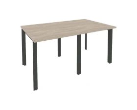 Стол переговорный (2 столешницы) на П-образном м/к 1560x980x750 Оникс / Onix images