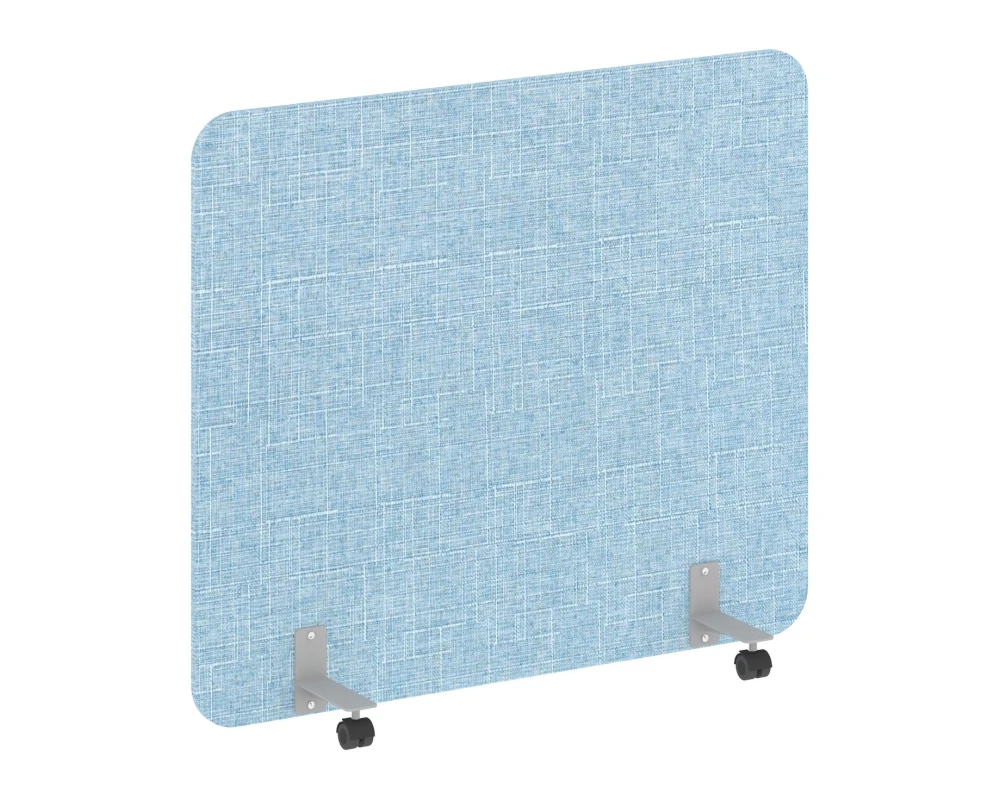 Перегородка на металлических опорах, на роликах 1360x18x1200 Р-лайн софт / R-line soft