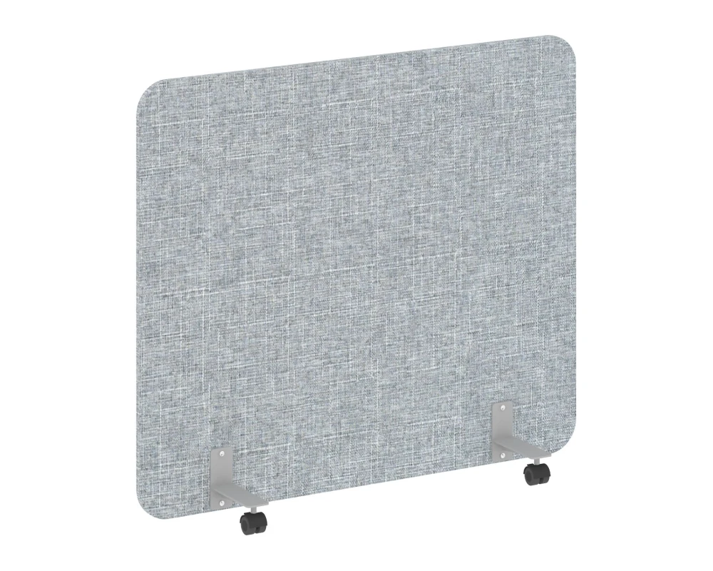 Перегородка на металлических опорах, на роликах 1360x18x1200 Р-лайн софт / R-line soft