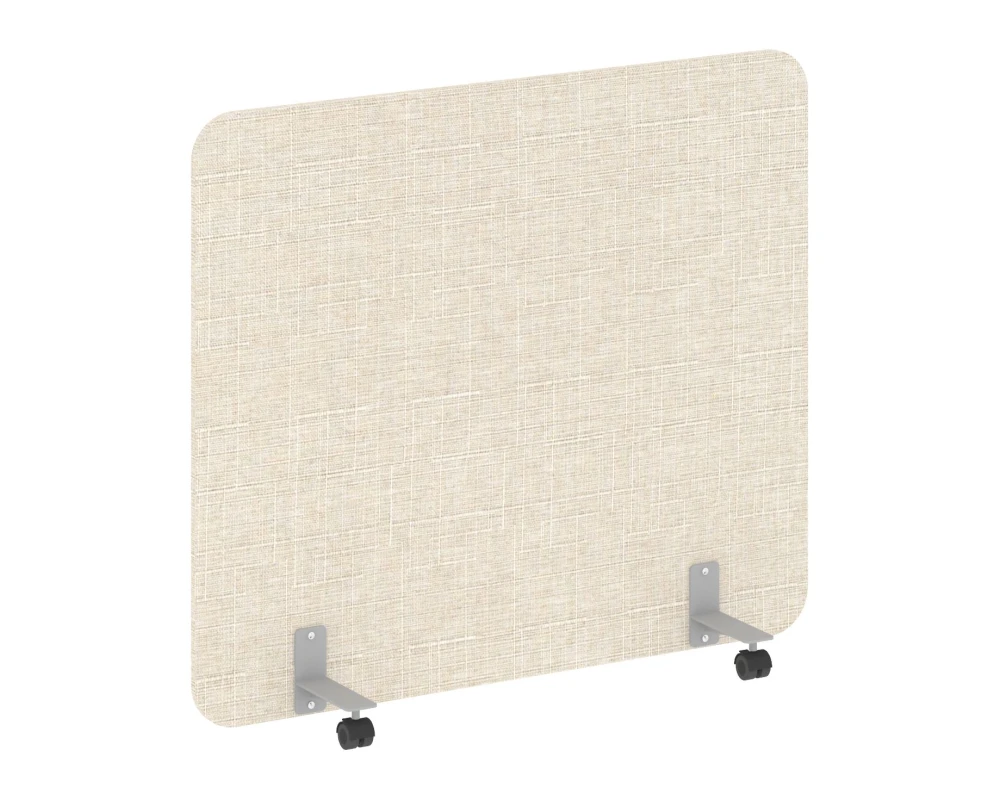 Перегородка на металлических опорах, на роликах 1360x18x1200 Р-лайн софт / R-line soft