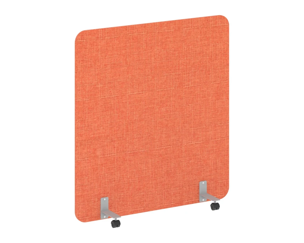 Перегородка на металлических опорах, на роликах 1360x18x1500 Р-лайн софт / R-line soft