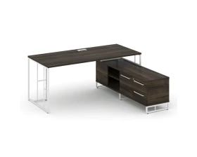 Стол руководителя с опорной тумбой правый 1780x1600x750 Рифт Директ / Rift Direct images