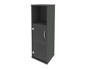 Шкаф средний узкий левый 1 низкая дверь стекло Рива / Riva images