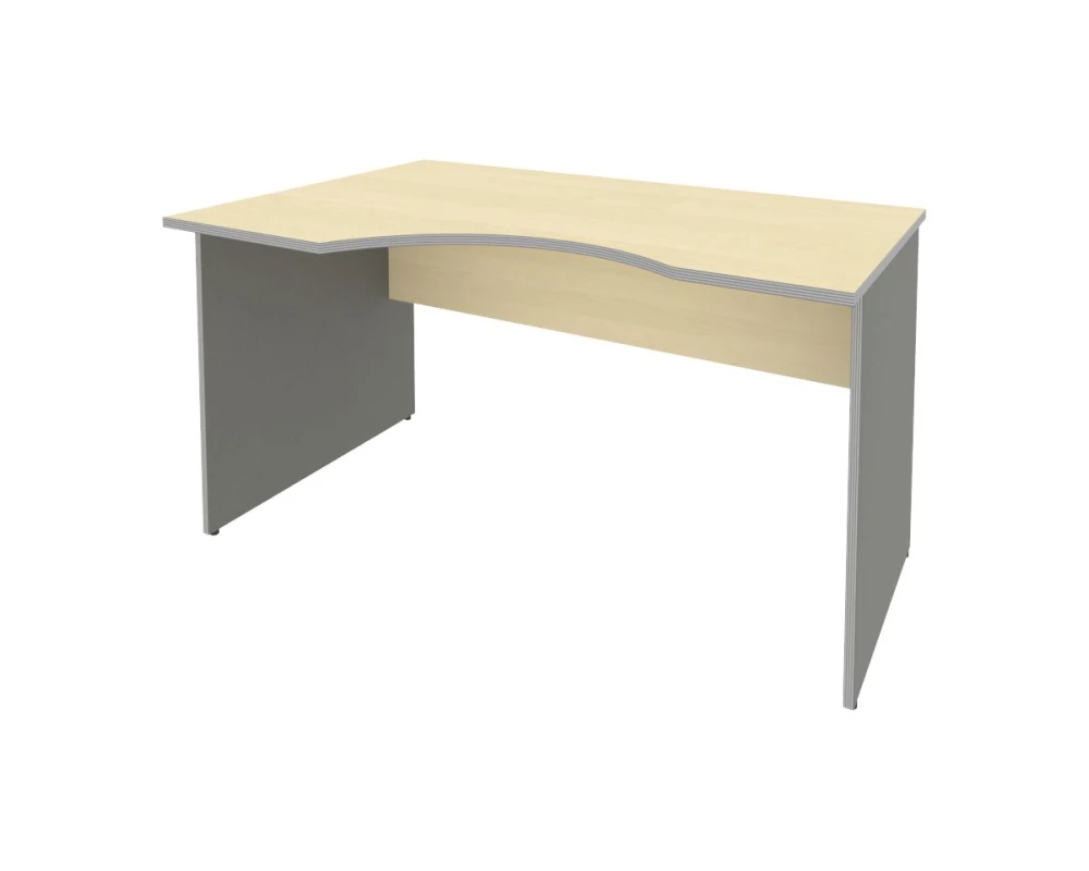 Офисный стол криволинейный левый 1400x900x755 Рива / Riva