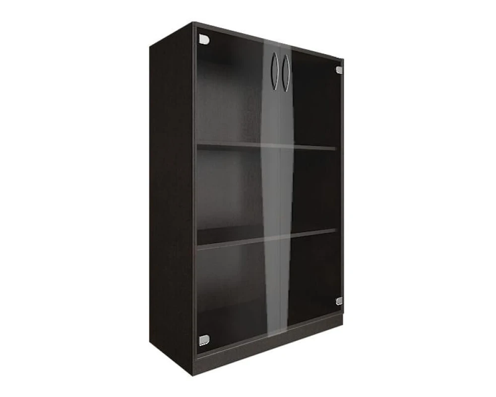 Шкаф средний широкий 2 средние двери стекло Нова С / Nova S