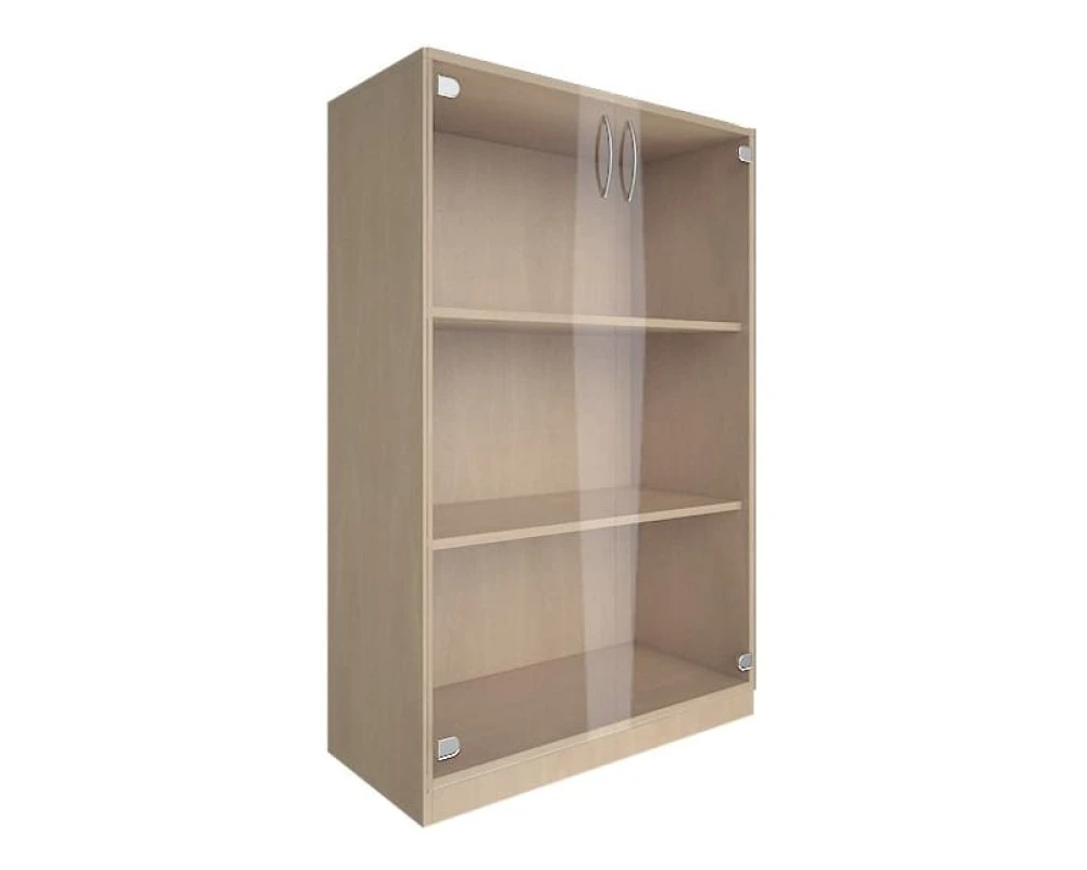 Шкаф средний широкий 2 средние двери стекло Нова С / Nova S