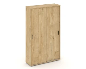 Шкаф-купе с полками в 2-х секциях 1200x400x1982 зад. стенка HDF Стайл Проджект / Style Project images
