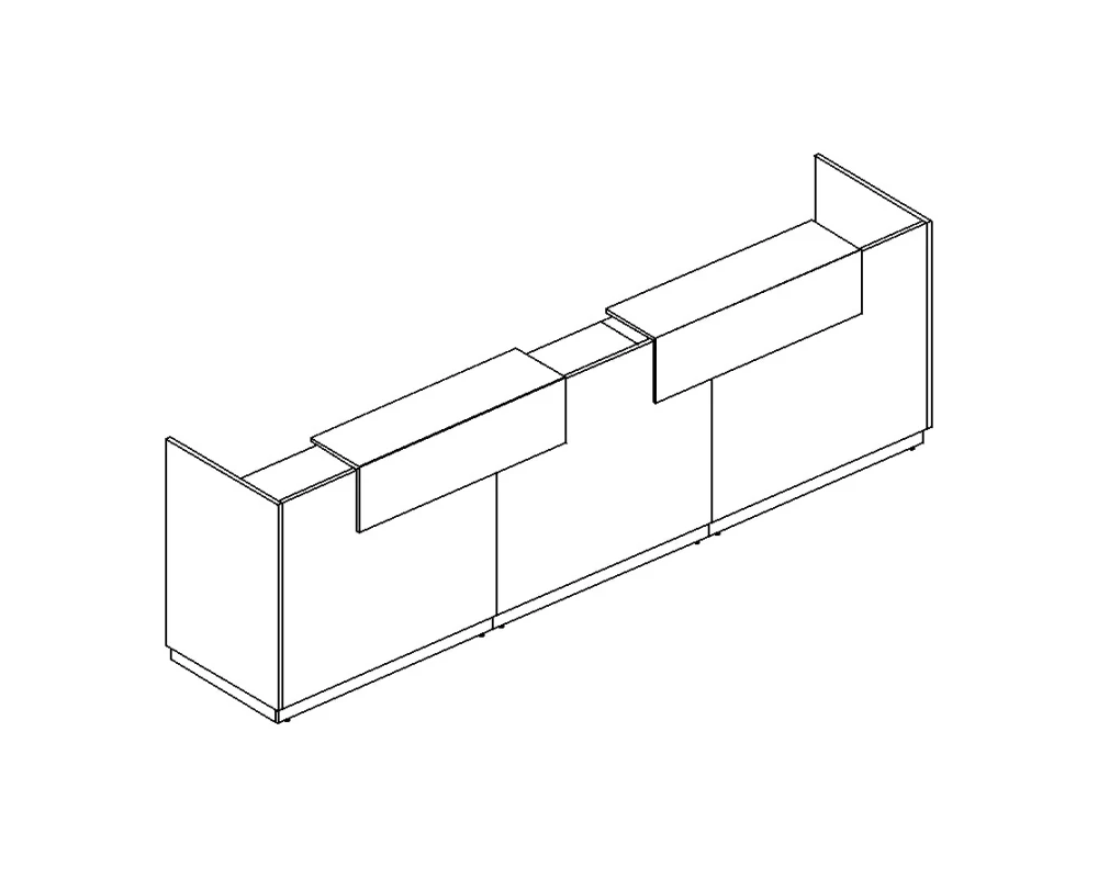 Стойка ресепшн прямая 365x73x115 A4