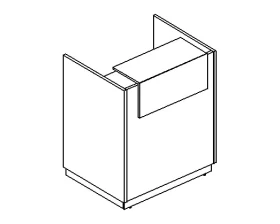 Стойка ресепшн прямая 95x73x115 A4 images