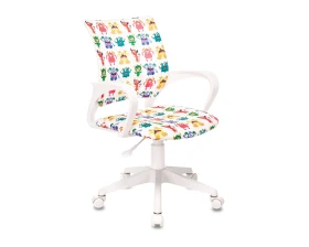 Кресло Бюрократ БЮРОКИДС 1 В / BUROKIDS 1 W Ткань, Белый images