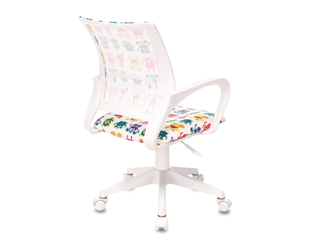 Кресло Бюрократ БЮРОКИДС 1 В / BUROKIDS 1 W Ткань, Белый