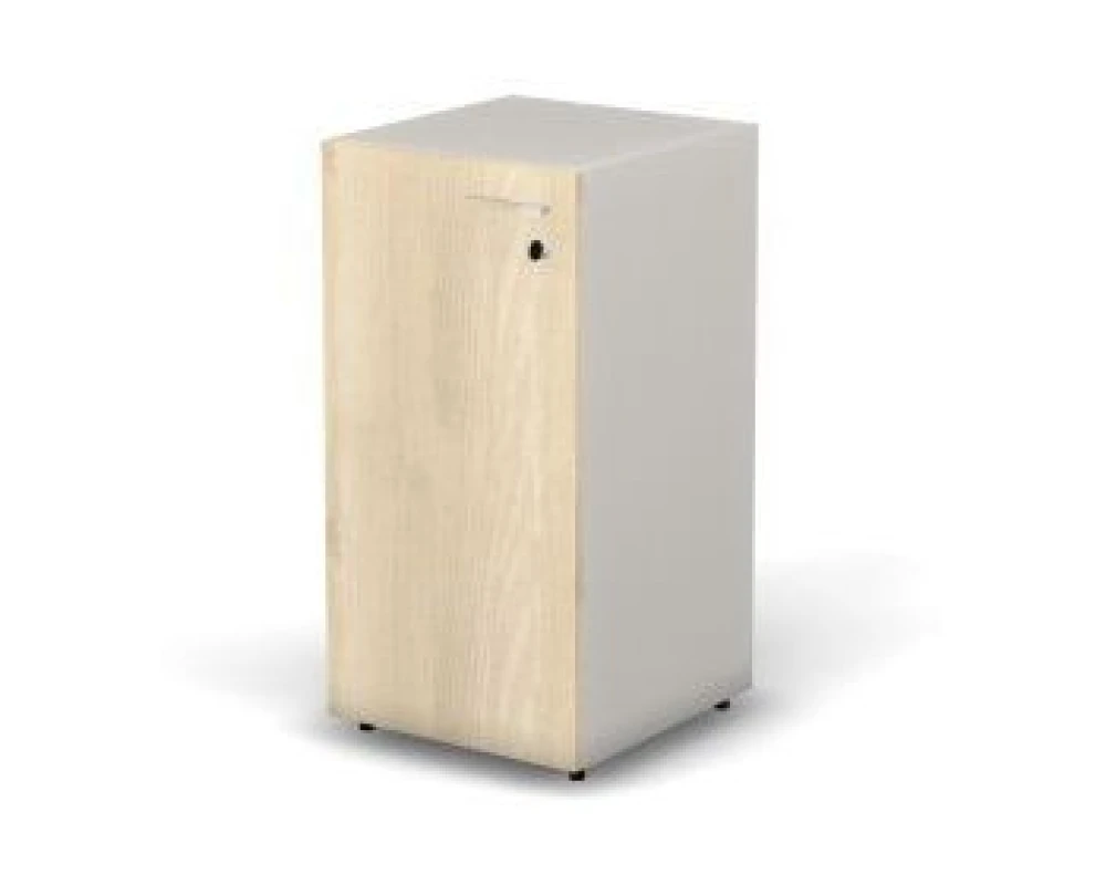 Модуль шкафа, задняя стенка ДВП, левый, с замком 39,9х40,4х80 Activ Director Акация светлая/Серый