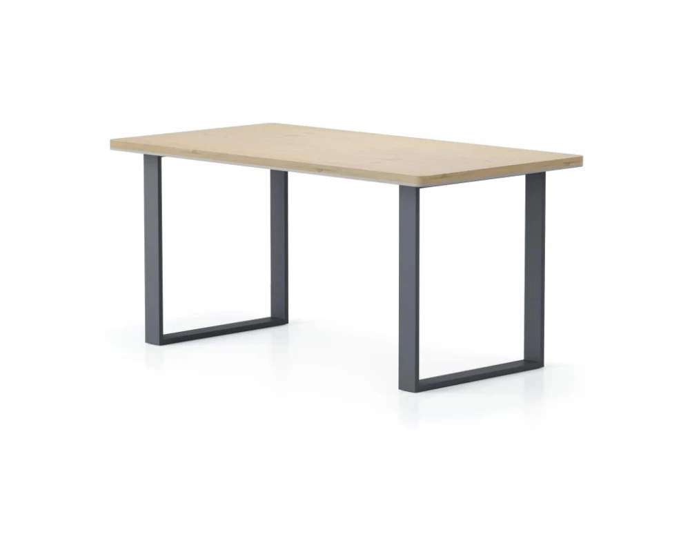 Стол прямой, O-образные опоры 180х85х75 Activ Director Акация светлая/Антрацит