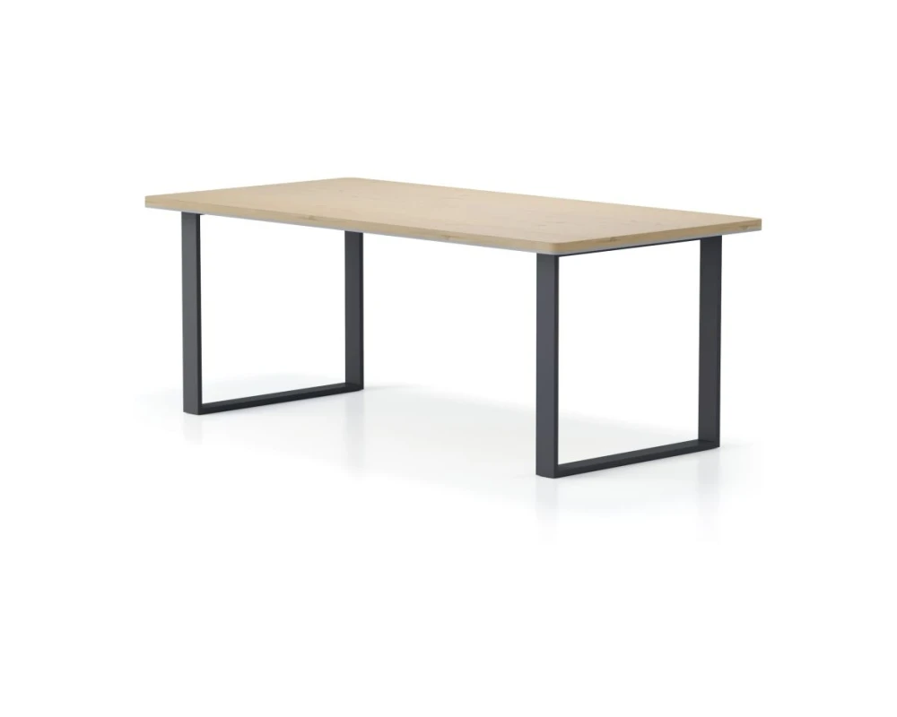 Стол прямой, O-образные опоры 200х85х75 Activ Director Акация светлая/Антрацит