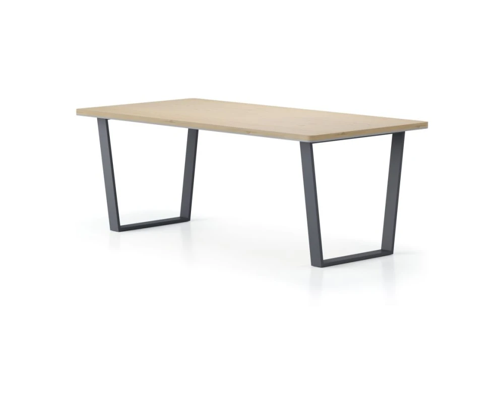 Стол прямой, Тр-образные опоры 200х85х75 Activ Director Акация светлая/Антрацит