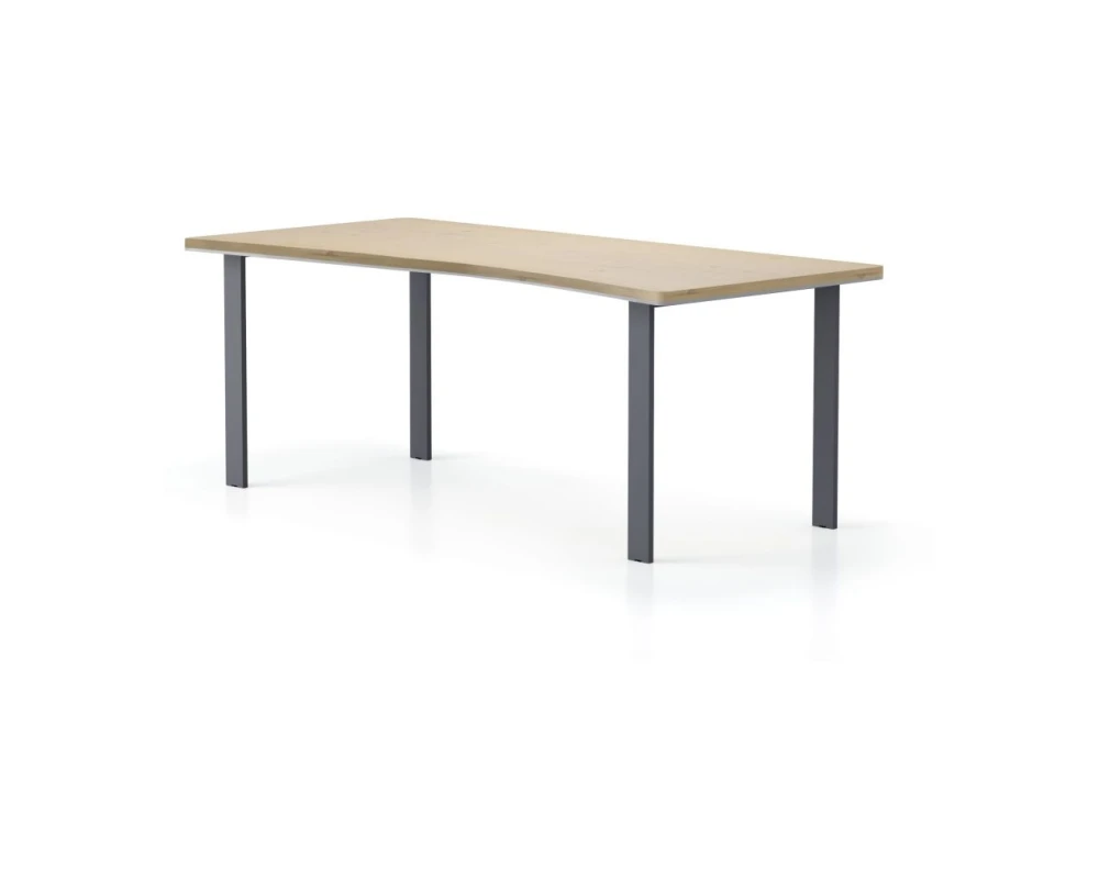 Стол симметричный, П-образные опоры 200х93,4х75 Activ Director Акация светлая/Антрацит