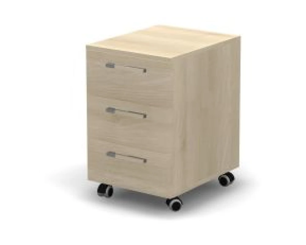 Тумба подкатная 3 ящика 40,8х50х63 Activ Director Акация светлая