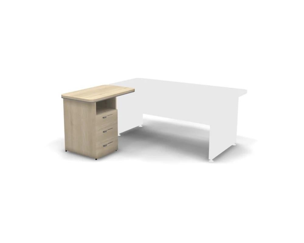 Тумба приставная левая 90х55х76 Activ Director Акация светлая