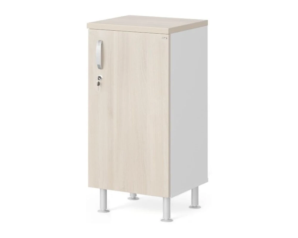 Шкаф закрытый правый 45х43х93 Berlin Director Акация светлая/Белый премиум