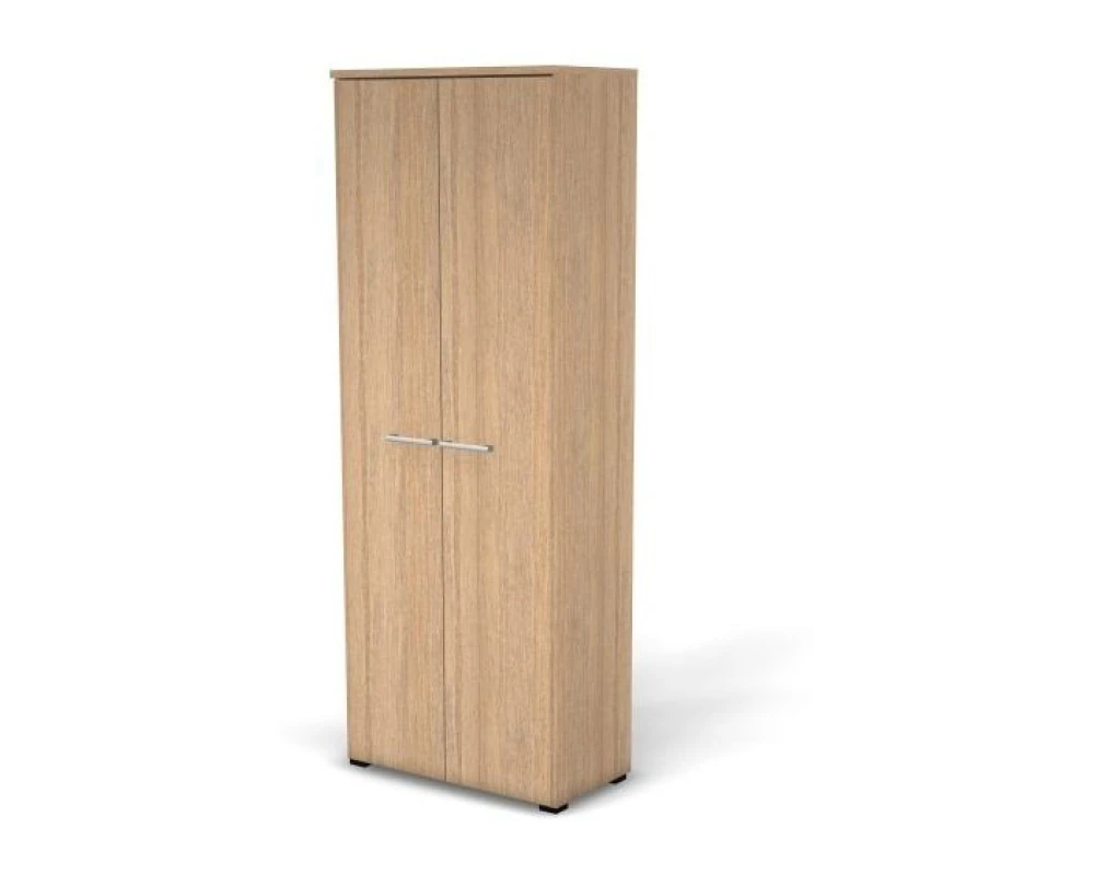 Шкаф-гардероб, задняя стенка HDF, выдвижная вешалка, 78,6х42х210,5 Smart Director Дуб медовый